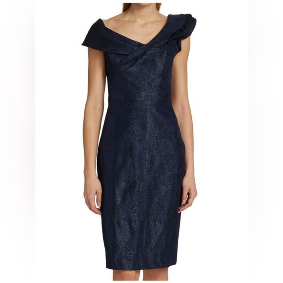 Teri Jon by Rickie Freeman Glitter-Embellished A-Line Dress size 18 - Picture 3 of 15